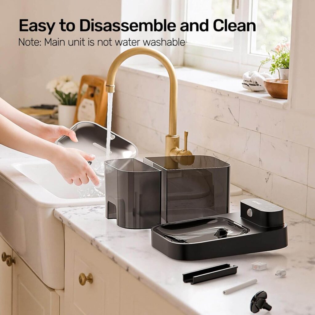 HAPAW Cat Water Fountain - Practical Cleaning and Maintenance